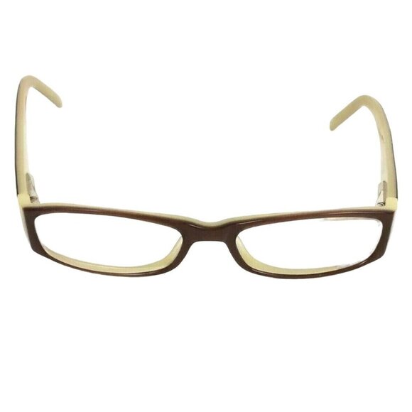 DKNY Rectangular Eyeglass Frames DY45163117 Brown Beige Flex Hinge  49 16 135 - Picture 4 of 9